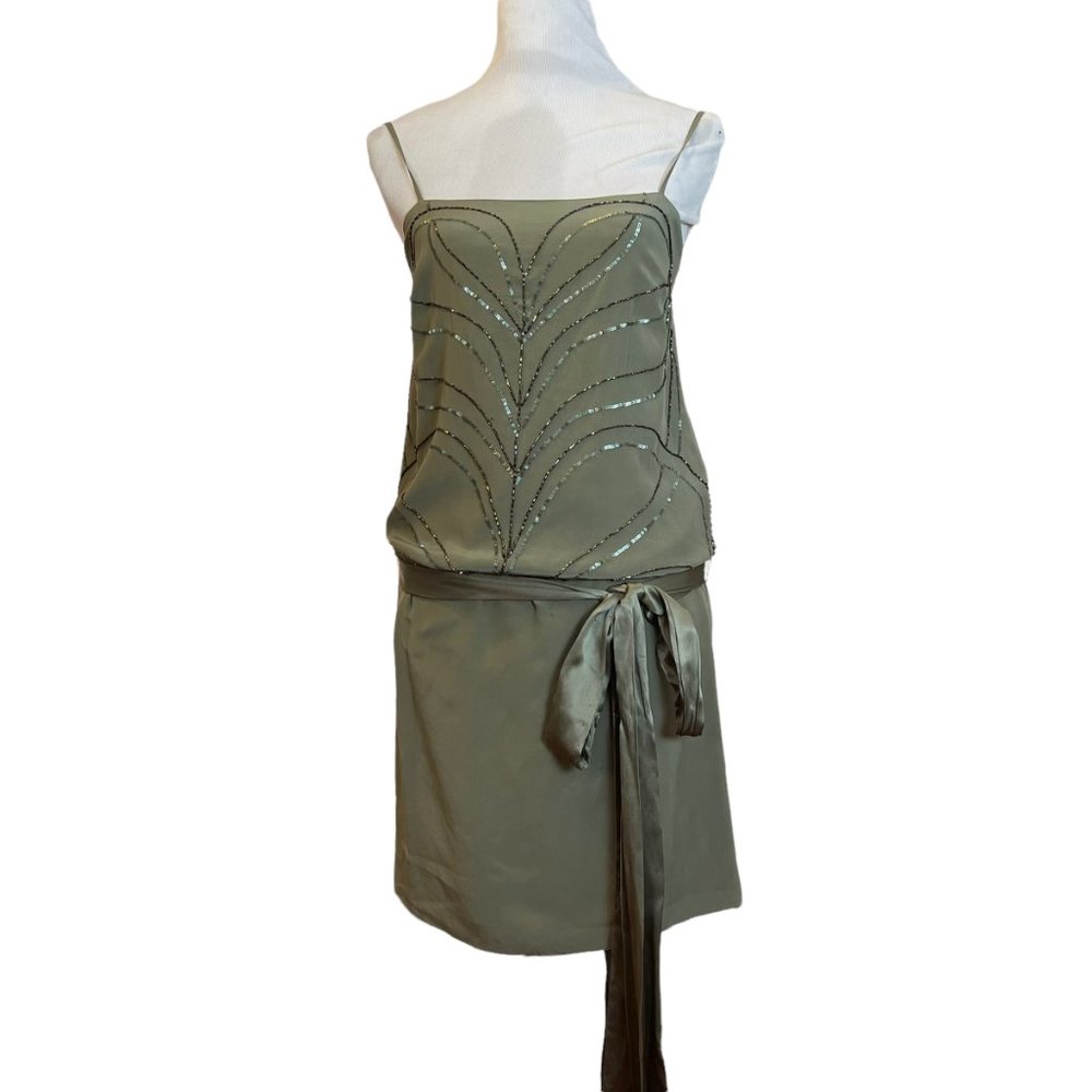 Nicole Miller Collection Embellished Mini Slip Dress